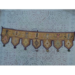 Vintage Indian Rare Door valances window Toran Hand made Decor Embroidered T156   283092700390